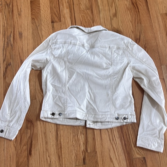 Garnet Hill Stretch Denim Crop Jacket, Size 10 - Picture 8 of 8